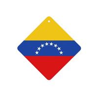 YYHWHJDE Ambientadores cuadrados para coche, diseño de bandera de Venezuela, paquete de seis tarjetas: tarjetas perfumadas colgantes para armario, baño, decoración interior de coche