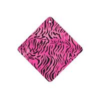 YYHWHJDE Ambientadores cuadrados para coche, diseño de cebra, tigre, leopardo, rosa, paquete de seis tarjetas perfumadas para colgar en el armario, baño, decoración interior del coche