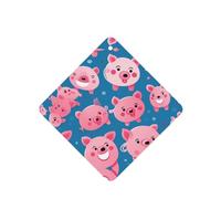 YYHWHJDE Ambientadores cuadrados para coche, diseño de cerdo rosa, paquete de seis tarjetas perfumadas colgantes para armario, baño, decoración interior del coche