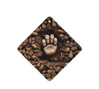 YYHWHJDE Ambientadores cuadrados para coche, diseño de huesos, huesos, patas, paquete de seis unidades: tarjetas perfumadas colgantes para armario, baño, decoración interior de coche