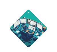 YYHWHJDE Ambientadores cuadrados para coche, paquete de seis tarjetas perfumadas para colgar en el armario, baño, decoración interior del coche