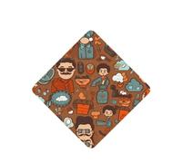 YYHWHJDE Ambientadores cuadrados para el día del padre con impresión de amor papá, paquete de seis tarjetas perfumadas para colgar en el armario, baño, decoración interior del coche