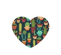 YYHWHJDE Ambientadores de coche con diseño de cactus sin costuras, diseño de corazón, paquete de seis tarjetas: tarjetas perfumadas colgantes para armario, baño, decoración interior de coche