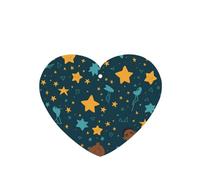 YYHWHJDE Ambientadores de coche con diseño de estrellas y feliz día del padre con forma de corazón, paquete de seis tarjetas perfumadas para colgar en el armario, baño, decoración interior del coche