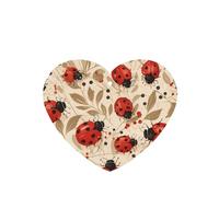 YYHWHJDE Ambientadores de coche con estampado infinito moteado de mariquitas, en forma de corazón, paquete de seis tarjetas: tarjetas perfumadas colgantes para armario, baño, decoración interior del