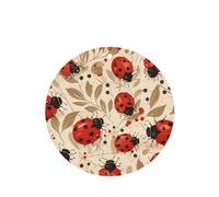 YYHWHJDE Ambientadores de coche con estampado infinito moteado infinito de mariquitas, paquete de seis, tarjetas perfumadas colgantes para armario, baño, decoración interior del coche
