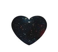 YYHWHJDE Ambientadores de coche con forma de corazón y constelación de cúmulos de estrellas, galaxias, paquete de seis: tarjetas perfumadas colgantes para armario, baño, decoración interior de coche