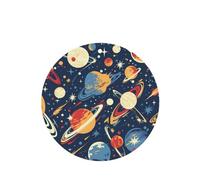 YYHWHJDE Ambientadores de coche de forma redonda con diseño de planeta del universo - Paquete de seis tarjetas perfumadas para colgar en el armario, baño, decoración interior del coche
