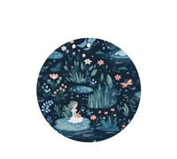 YYHWHJDE Ambientadores de coche de forma redonda con estampado de hadas de lago, paquete de seis tarjetas perfumadas para colgar en el armario, baño, decoración interior del coche