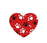 YYHWHJDE Ambientadores de coche en forma de corazón con diseño de pata de perro, paquete de 6 tarjetas perfumadas colgantes para armario, baño, decoración interior de coche