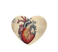 YYHWHJDE Ambientadores de coche en forma de corazón con forma de corazón de anatomía humana, paquete de seis tarjetas: tarjetas perfumadas colgantes para armario, baño, decoración interior de coche