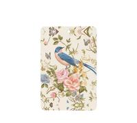 YYHWHJDE Ambientadores de coche rectangulares con estampado de mariposas y pájaros florales románticos, paquete de seis unidades: tarjetas perfumadas colgantes para armario, baño, decoración interior