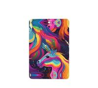 YYHWHJDE Ambientadores de coche rectangulares con estampado de unicornios coloridos, paquete de seis tarjetas: tarjetas perfumadas colgantes para armario, baño, decoración interior del coche