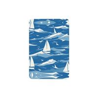 YYHWHJDE Ambientadores de coche rectangulares con impresión náutica de velero, paquete de seis tarjetas: tarjetas perfumadas colgantes para armario, baño, decoración interior de coche