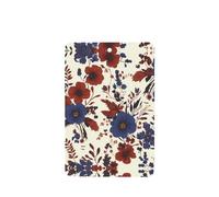 YYHWHJDE Ambientadores rectangulares con estampado de flores granate y azul marino, paquete de seis unidades: tarjetas perfumadas colgantes para armario, baño, decoración interior de coche