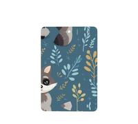 YYHWHJDE Ambientadores rectangulares con estampado de mapache para coche, paquete de seis unidades: tarjetas perfumadas colgantes para armario, baño, decoración interior de coche