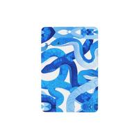 YYHWHJDE Ambientadores rectangulares con estampado de serpiente azul, paquete de seis unidades: tarjetas perfumadas colgantes para armario, baño, decoración interior del coche