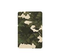 YYHWHJDE Ambientadores rectangulares de camuflaje del ejército, paquete de 4 tarjetas perfumadas colgantes para armario, baño, decoración interior de coche