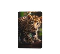 YYHWHJDE Ambientadores rectangulares de coche con imagen de Jaguar de bebé, paquete de 4: tarjetas perfumadas colgantes para armario, baño, decoración interior de coche