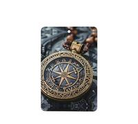 YYHWHJDE Ambientadores rectangulares de diseño mágico para coche, diseño nórdico, diseño de brújula, paquete de seis tarjetas: tarjetas perfumadas colgantes para armario, baño, decoración interior del