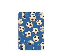 YYHWHJDE Ambientadores rectangulares de fútbol con impresión de balón deportivo para coche, paquete de seis unidades: tarjetas perfumadas colgantes para armario, baño, decoración interior del coche