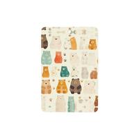 YYHWHJDE Ambientadores rectangulares para coche, con estampado de oso blanco, paquete de seis unidades: tarjetas perfumadas colgantes para armario, baño, decoración interior de coche