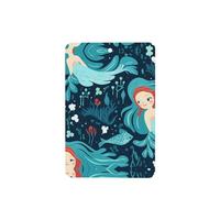 YYHWHJDE Ambientadores rectangulares para coche, con estampado de sirena azul, paquete de seis unidades: tarjetas perfumadas colgantes para armario, baño, decoración interior de coche