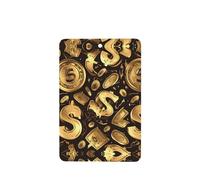 YYHWHJDE Ambientadores rectangulares para coche, con impresión de signos de dólar dorados, paquete de seis unidades: tarjetas perfumadas colgantes para armario, baño, decoración interior de coche