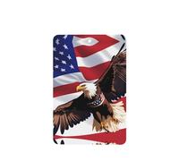 YYHWHJDE Ambientadores rectangulares para coche, diseño de águila patriótica de Estados Unidos con bandera estadounidense, paquete de seis: tarjetas perfumadas colgantes para armario, baño, decoración