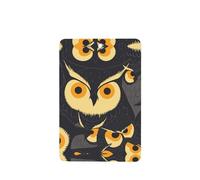 YYHWHJDE Ambientadores rectangulares para coche, diseño de búho de ojos amarillos, paquete de seis tarjetas perfumadas para colgar en el armario, baño, decoración interior del coche