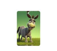 YYHWHJDE Ambientadores rectangulares para coche, diseño de burro de dibujos animados, paquete de seis unidades: tarjetas perfumadas colgantes para armario, baño, decoración interior de coche