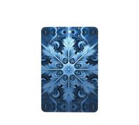 YYHWHJDE Ambientadores rectangulares para coche, diseño de copo de nieve, color azul, paquete de seis unidades: tarjetas perfumadas colgantes para armario, baño, decoración interior de coche