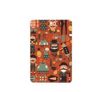 YYHWHJDE Ambientadores rectangulares para coche, diseño de feliz día del padre, paquete de seis tarjetas perfumadas para colgar en el armario, baño, decoración interior del coche