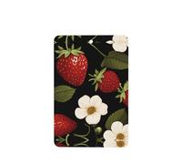 YYHWHJDE Ambientadores rectangulares para coche, diseño de fresas, paquete de seis unidades: tarjetas perfumadas colgantes para armario, baño, decoración interior de coche