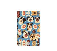YYHWHJDE Ambientadores rectangulares para coche, diseño de huellas de perro, animales, paquete de seis unidades: tarjetas perfumadas colgantes para armario, baño, decoración interior de coche