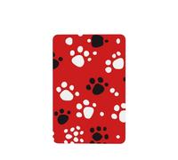 YYHWHJDE Ambientadores rectangulares para coche, diseño de huellas de perro, paquete de seis unidades: tarjetas perfumadas colgantes para armario, baño, decoración interior de coche