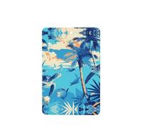 YYHWHJDE Ambientadores rectangulares para coche, diseño de palmeras y tortugas marinas buceando bajo el agua, paquete de seis tarjetas: tarjetas perfumadas colgantes para armario, baño, decoración