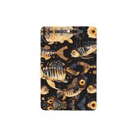 YYHWHJDE Ambientadores rectangulares para coche, diseño de peces de hueso de EE. UU., paquete de seis tarjetas: tarjetas perfumadas colgantes para armario, baño, decoración interior de coche