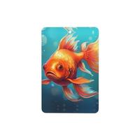 YYHWHJDE Ambientadores rectangulares para coche, diseño de peces dorados, paquete de seis unidades: tarjetas perfumadas colgantes para armario, baño, decoración interior de coche