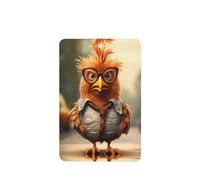 YYHWHJDE Ambientadores rectangulares para coche, diseño de pollo, diseño de dibujos animados, paquete de seis tarjetas perfumadas para colgar en el armario, baño, decoración interior del coche