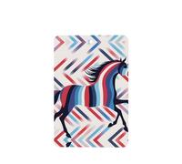 YYHWHJDE Ambientadores rectangulares para coche, diseño de rayas de caballo, paquete de seis tarjetas: tarjetas perfumadas colgantes para armario, baño, decoración interior de coche