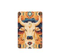 YYHWHJDE Ambientadores rectangulares para coche, diseño de tótem de toro, paquete de seis tarjetas perfumadas para colgar en el armario, baño, decoración interior del coche