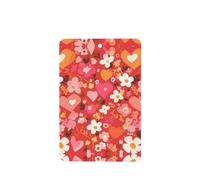 YYHWHJDE Ambientadores rectangulares para el día de San Valentín con estampado de flores de corazón rojo, paquete de seis tarjetas: tarjetas perfumadas colgantes para armario, baño, decoración