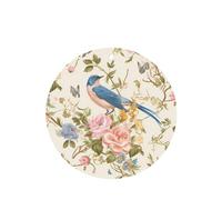 YYHWHJDE Ambientadores románticos de fantasía con estampado de mariposas y pájaros florales de forma redonda, paquete de seis tarjetas perfumadas para colgar en el armario, baño, decoración interior