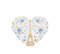YYHWHJDE Ambientadores románticos para coche, diseño de la Torre Eiffel de París, con forma de corazón, paquete de seis tarjetas perfumadas para colgar en el armario, baño, decoración interior del