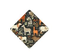 YYHWHJDE Animal Safari - Ambientadores cuadrados para coche, paquete de seis tarjetas perfumadas colgantes para armario, baño, decoración interior del coche