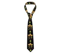 YYHWHJDE Apple Star Wind Chime Pattern - Corbata para hombre, estilo clásico, adecuado para vacaciones y trabajo