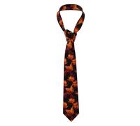 YYHWHJDE Autumn Maple is on fire - Corbata para hombre, estilo clásico, ideal para vacaciones y trabajo