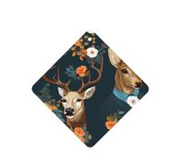 YYHWHJDE Beauty Deer - Ambientadores cuadrados para coche, paquete de seis tarjetas perfumadas para colgar en el armario, baño, decoración interior del coche