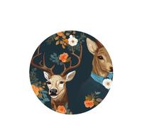 YYHWHJDE Beauty Deer - Ambientadores de coche de forma redonda, paquete de seis tarjetas perfumadas para colgar en el armario, baño, decoración interior del coche